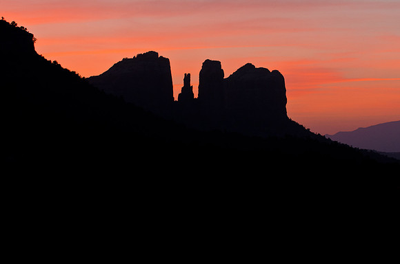 Cathedral Rock Silhouette