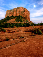 Courthouse Butte at Dusk