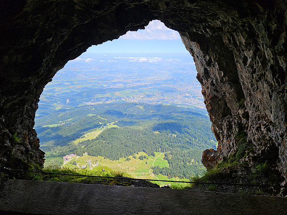 View from Inside Pilatus Kulm
