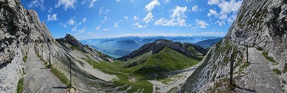 Trail up Pilatus Kulm